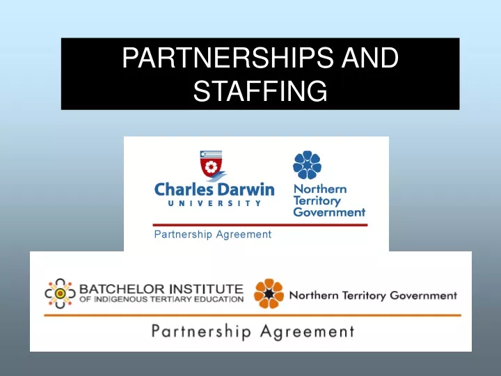 partnerships and staffing