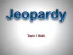 Topic 1 Math - slide 1