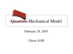 Quantum Mechanical Model in Chemistry - slide 1