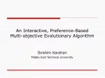 An Interactive, Preference-Based Multi-objective Evolutionary Algorithm - slide 1