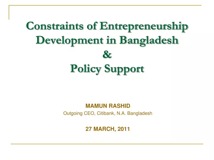 mamun rashid outgoing ceo citibank n a bangladesh 27 march 2011