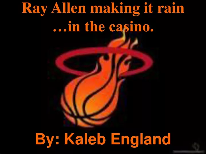 ray allen making it rain in the casino