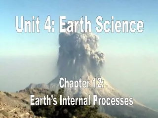 Unit 4: Earth Science