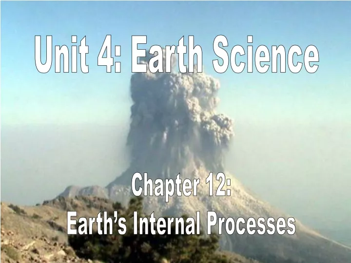 unit 4 earth science