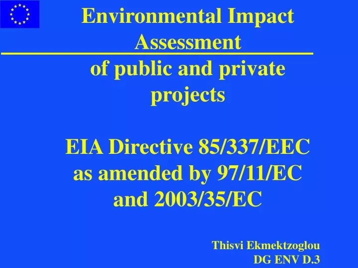 environmental impact assessment of public