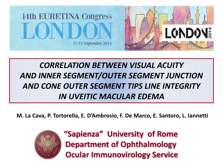 correlation between visual acuity and inner
