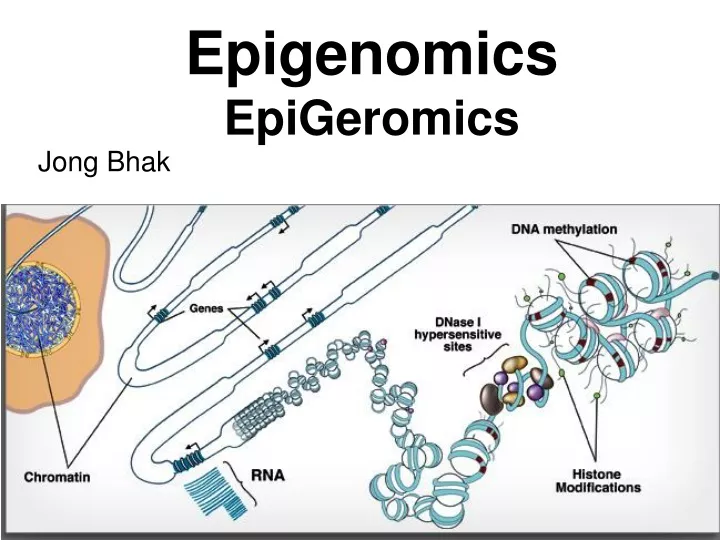 epigenomics epigeromics