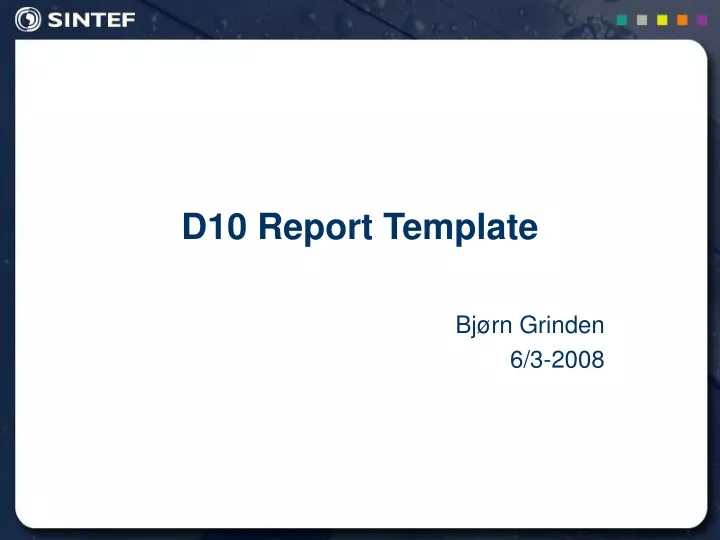 d10 report template