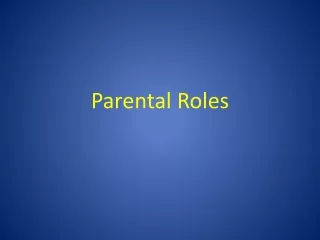 Parental Roles
