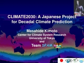 CLIMATE2030: A Japanese Project for Decadal Climate Prediction