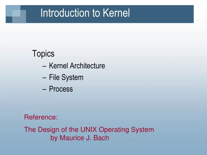 introduction to kernel