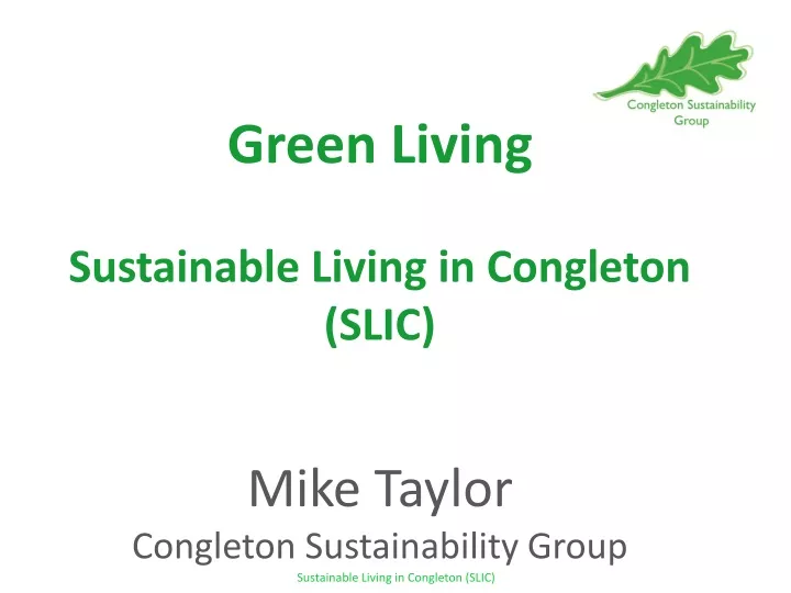 green living sustainable living in congleton slic