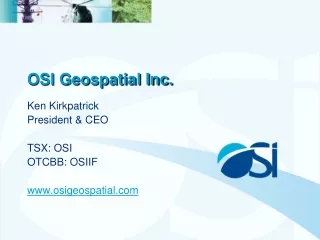 OSI Geospatial Inc.
