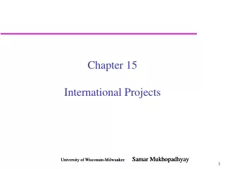 Chapter 15 International Projects