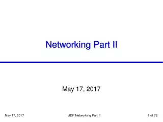 Networking Part II