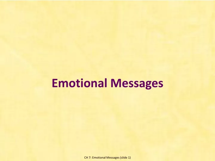 emotional messages
