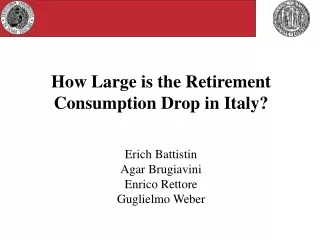 How Large is the Retirement Consumption Drop in Italy?