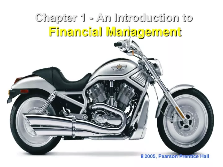 chapter 1 an introduction to financial management