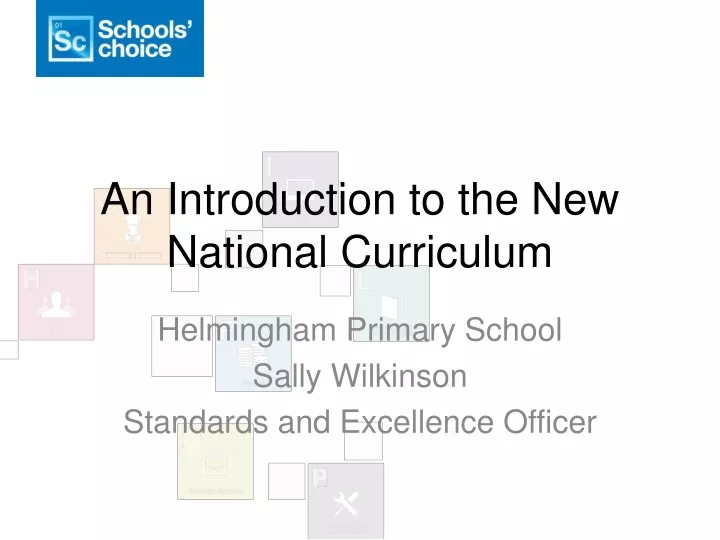 an introduction to the new national curriculum