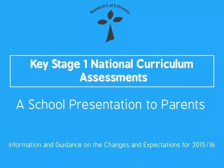 key stage 1 national curriculum assessments