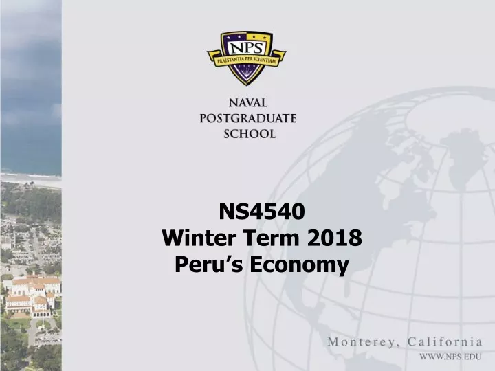 ns4540 winter term 2018 peru s economy