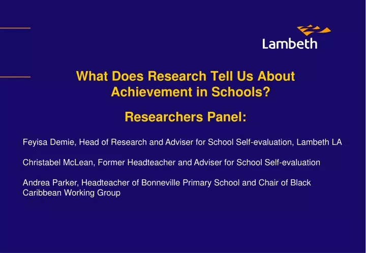 what does research tell us about achievement