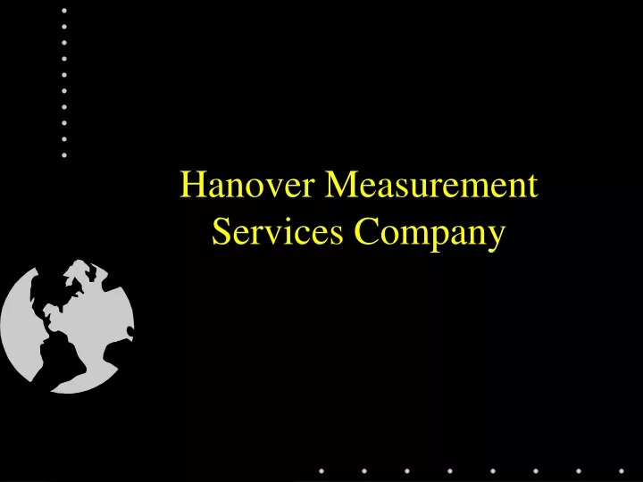 hanover measurement services company