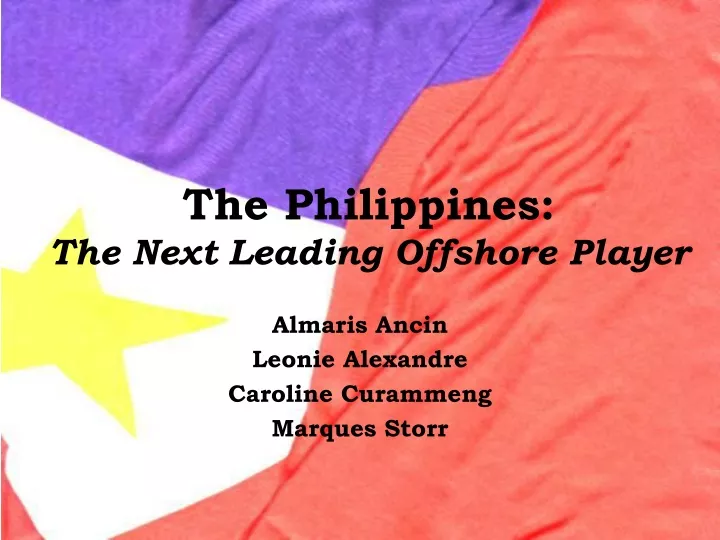 the philippines the next leading offshore player
