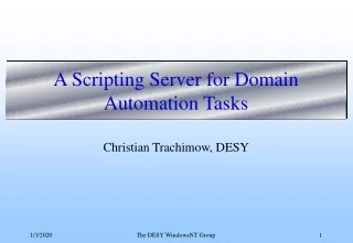 A Scripting Server for Domain Automation Tasks
