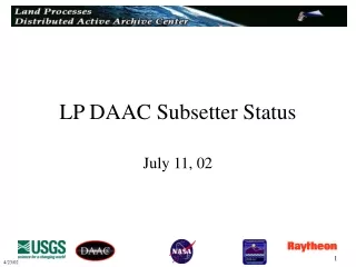 LP DAAC Subsetter Status