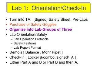 Lab 1:  Orientation/Check-In