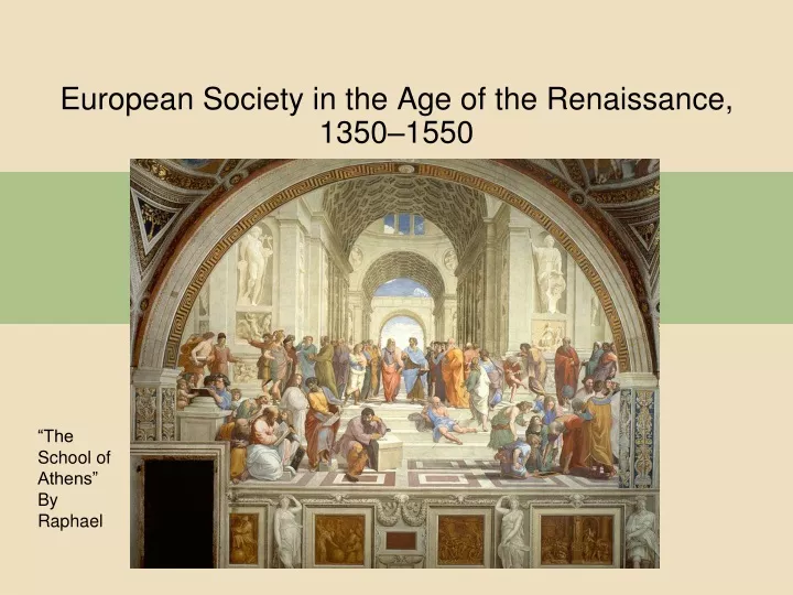 european society in the age of the renaissance 1350 1550
