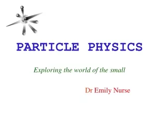 PARTICLE PHYSICS