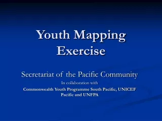 Youth Mapping Exercise