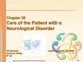 Chapter 38 Care of the Patient with a  Neurological Disorder