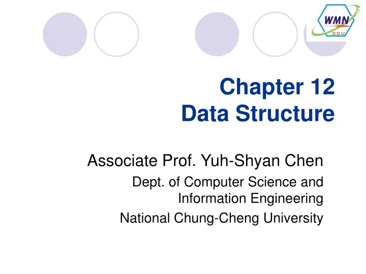 chapter 12 data structure