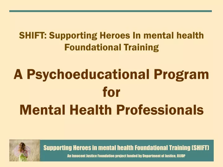 shift supporting heroes in mental health