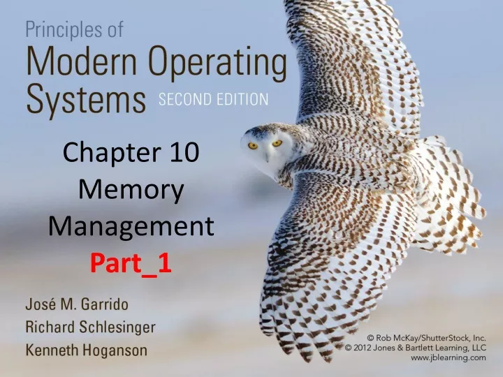 chapter 10 memory management part 1