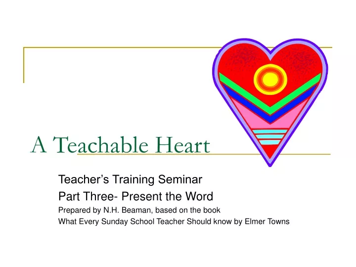 a teachable heart