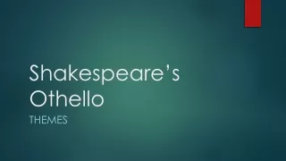 Shakespeare’s Othello