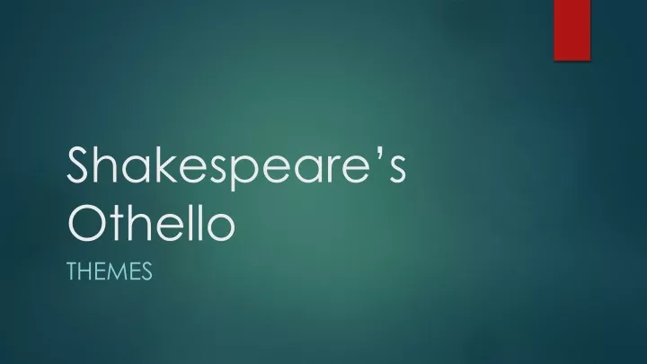 shakespeare s othello