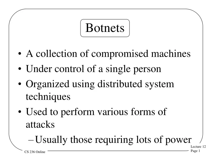 botnets