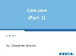 PPT - Core java PowerPoint Presentation, free download - ID:9210309