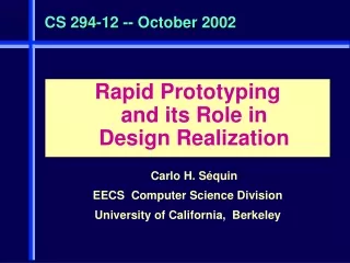 CS 294-12 -- October 2002