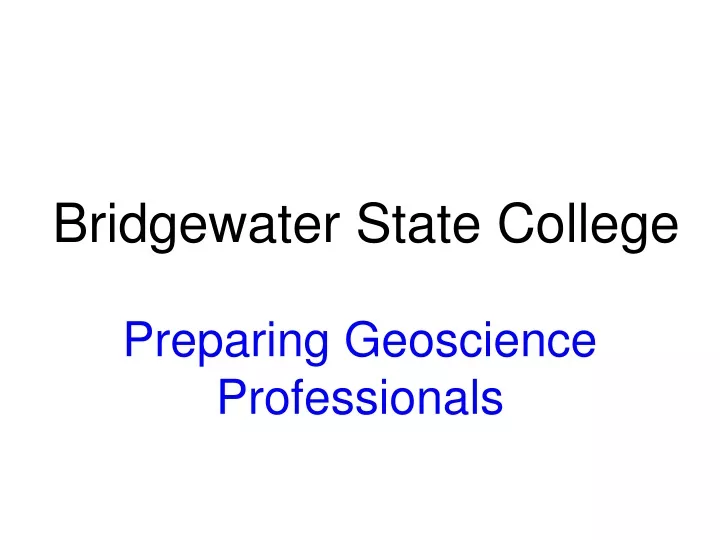 bridgewater state college