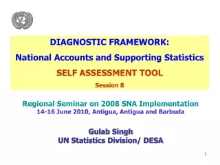 Regional Seminar on 2008 SNA Implementation 14-16 June 2010, Antigua, Antigua and Barbuda