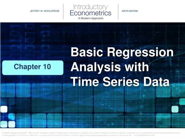 basic regression analysis with time series data