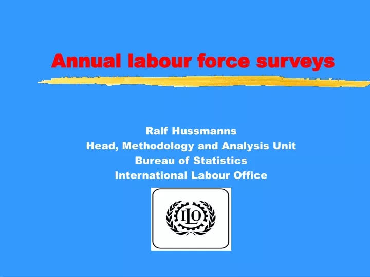 annual labour force surveys