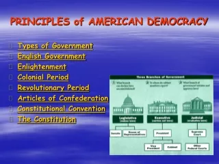 PRINCIPLES of AMERICAN DEMOCRACY