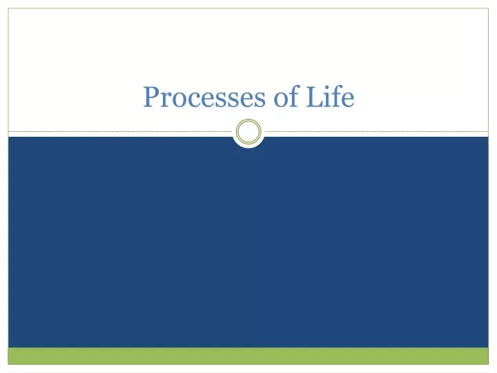 processes of life